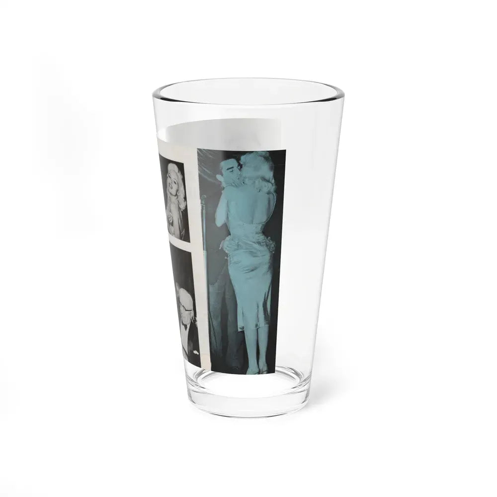 Jayne Mansfield #149 - Pose! Pocket Mag. July '58 - 4 B&W Photos (Vintage Female Icon) Pint Glass 16oz - Go Mug Yourself