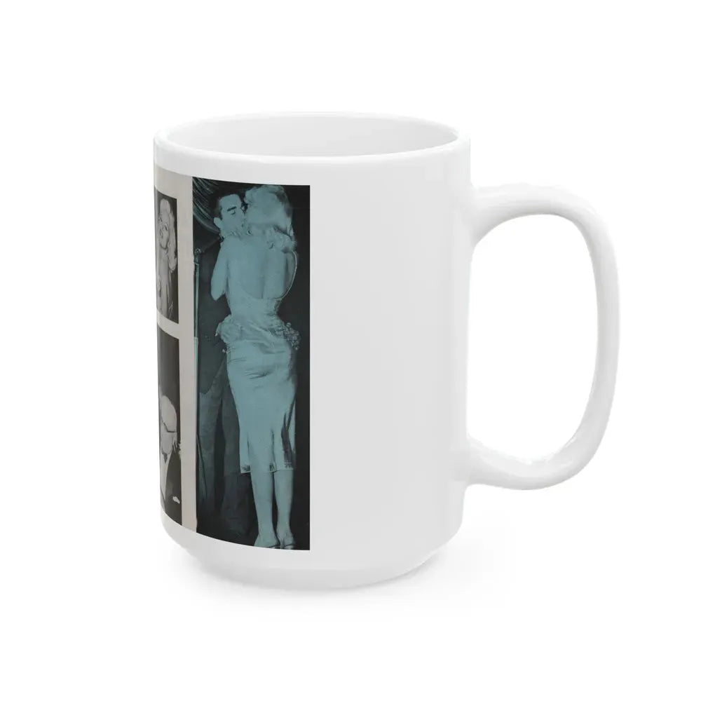 Jayne Mansfield #149 - Pose! Pocket Mag. July '58 - 4 B&W Photos (Vintage Female Icon) White Coffee Mug - Go Mug Yourself