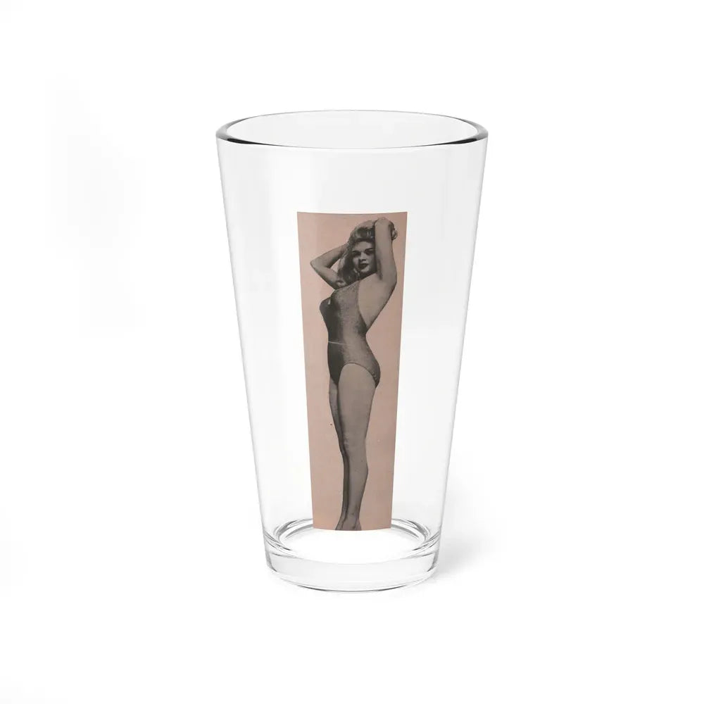 Jayne Mansfield #165 - 1 B&W Photo from Bold Pocket Mag. Jan. '56 (Vintage Female Icon) Pint Glass 16oz 16oz - Go Mug Yourself