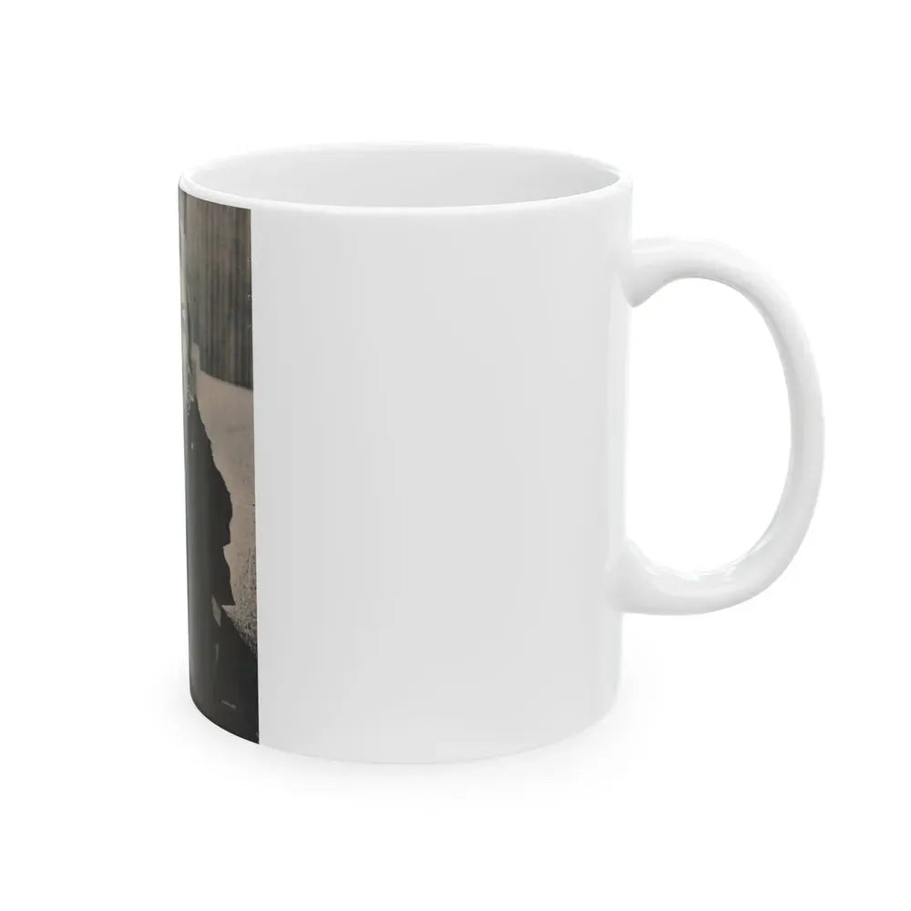 Jayne Mansfield #167 - 1 Page, 1 B&W Photo from Fabulous Females Mag. Issue #01 '55 (Vintage Female Icon) White Coffee Mug - Go Mug Yourself