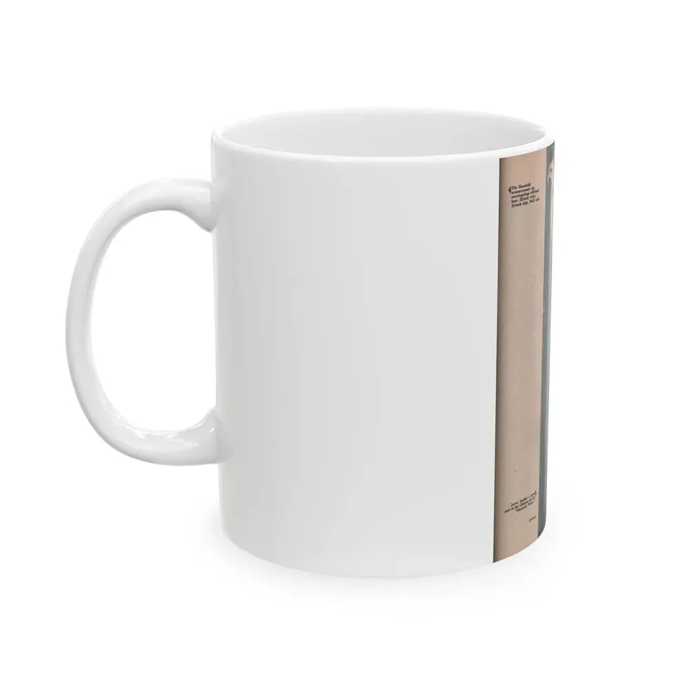 Jayne Mansfield #169 - Fabulous Females Mag. Issue #01 '55 - 1 B&W Photo (Vintage Female Icon) White Coffee Mug - Go Mug Yourself