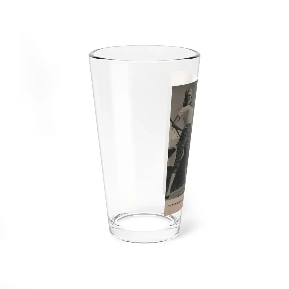 Jayne Mansfield #170 - Fabulous Females Mag. Issue #01 '55 - 2 B&W Photos (Vintage Female Icon) Pint Glass 16oz - Go Mug Yourself