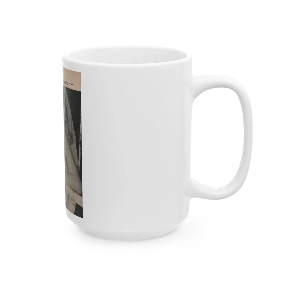Jayne Mansfield #171 - Fabulous Females Mag. Issue #01 '55 - 1 B&W Photo (Vintage Female Icon) White Coffee Mug - Go Mug Yourself