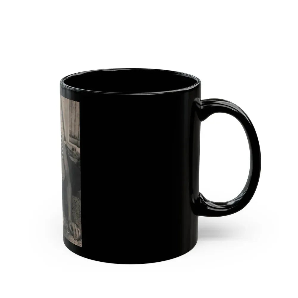 Jayne Mansfield #173 - Fabulous Females Mag. Issue #01 '55 - 1 B&W Photo (Vintage Female Icon) Black Coffee Mug - Go Mug Yourself