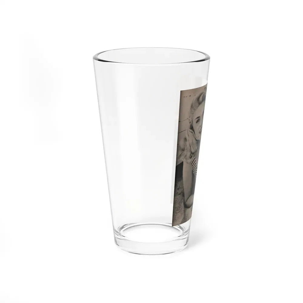 Jayne Mansfield #173 - Fabulous Females Mag. Issue #01 '55 - 1 B&W Photo (Vintage Female Icon) Pint Glass 16oz - Go Mug Yourself