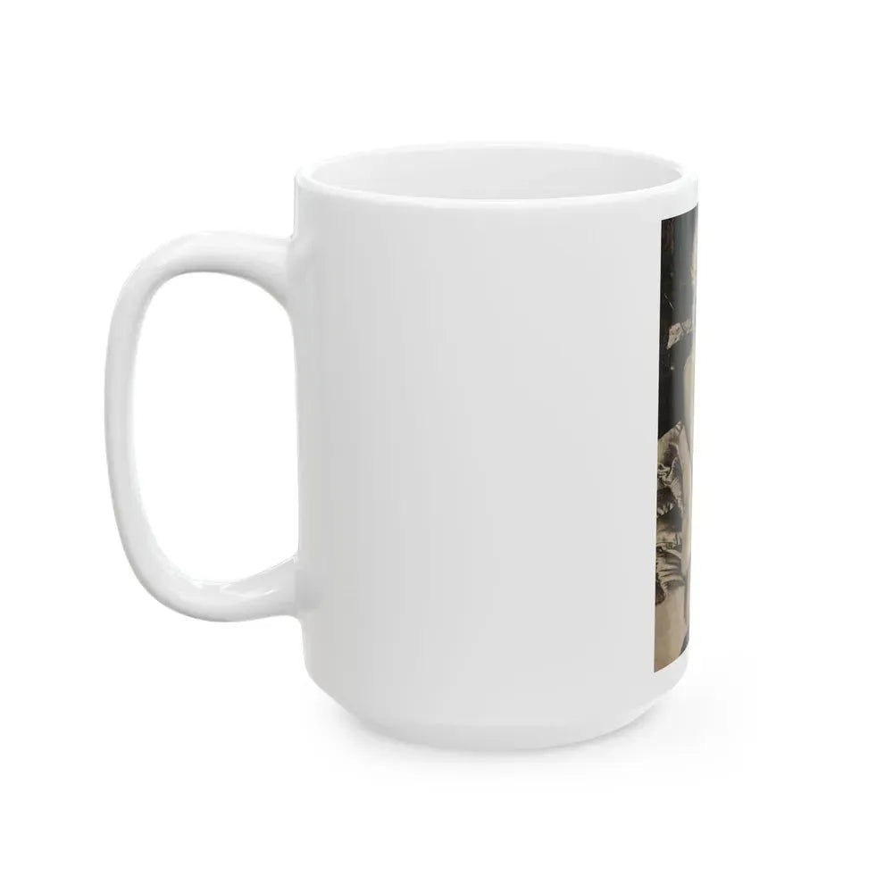 Jayne Mansfield #176 - 1 B&W Photo & Caption from PIC Digest Mag. Sept. '58 (Vintage Female Icon) White Coffee Mug - Go Mug Yourself
