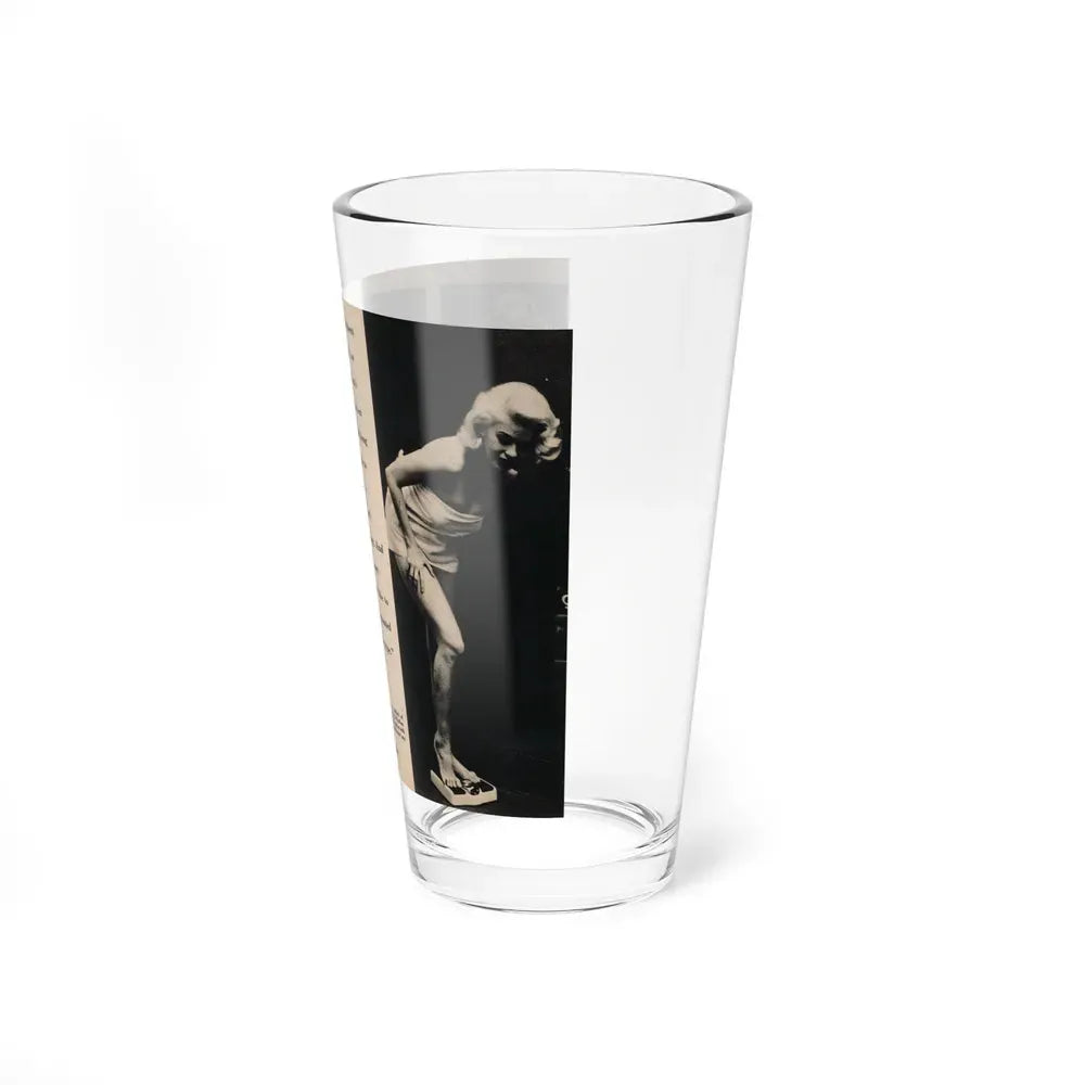 Jayne Mansfield #178 - 2 Pages, 3 B&W Photos, Captions & Article from Foto-rama Digest Mag. May '58 (Vintage Female Icon) Pint Glass 16oz - Go Mug Yourself
