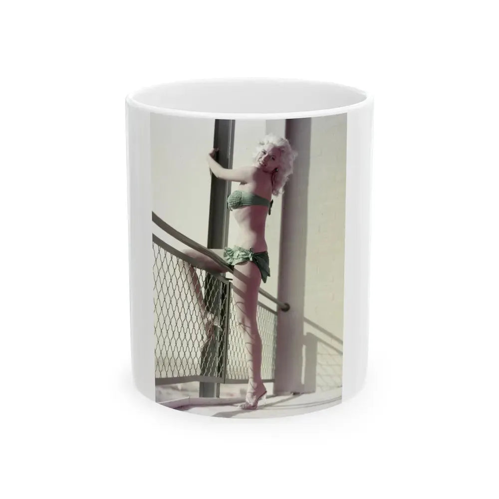 Jayne Mansfield #197 (Vintage Female Icon) White Coffee Mug 11oz - Go Mug Yourself