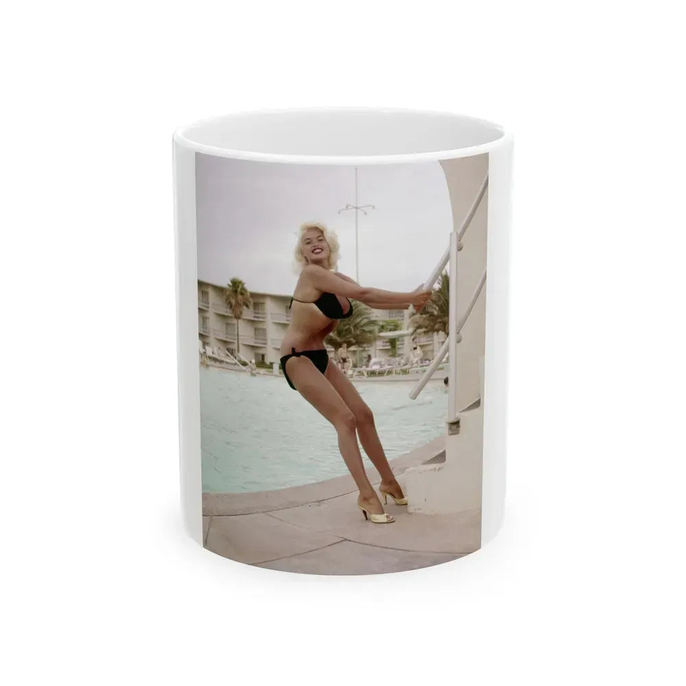 Jayne Mansfield #202 (Vintage Female Icon) White Coffee Mug 11oz - Go Mug Yourself