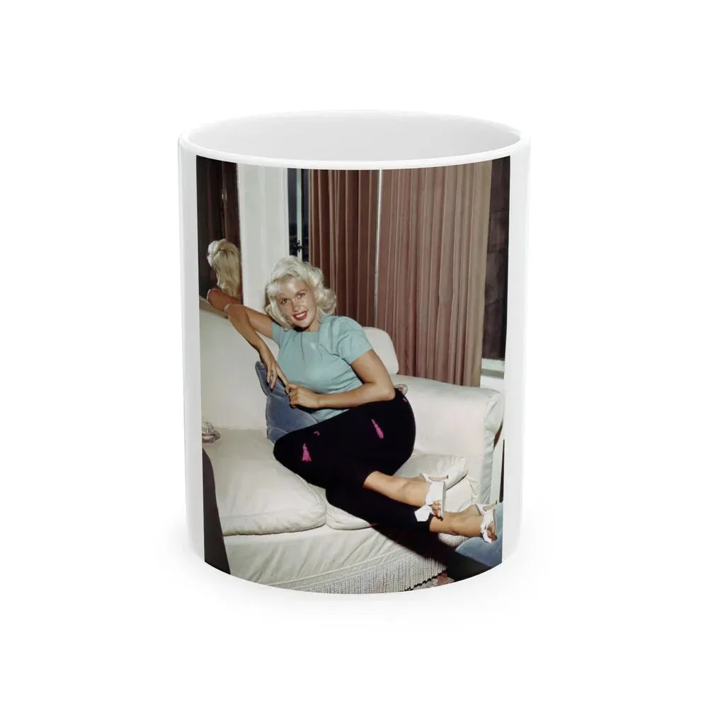 Jayne Mansfield #203 (Vintage Female Icon) White Coffee Mug 11oz - Go Mug Yourself