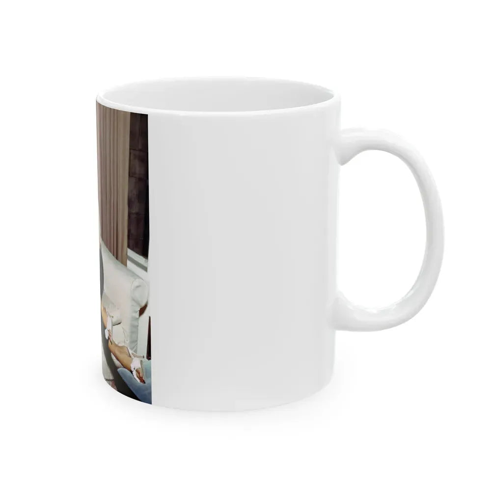 Jayne Mansfield #203 (Vintage Female Icon) White Coffee Mug - Go Mug Yourself