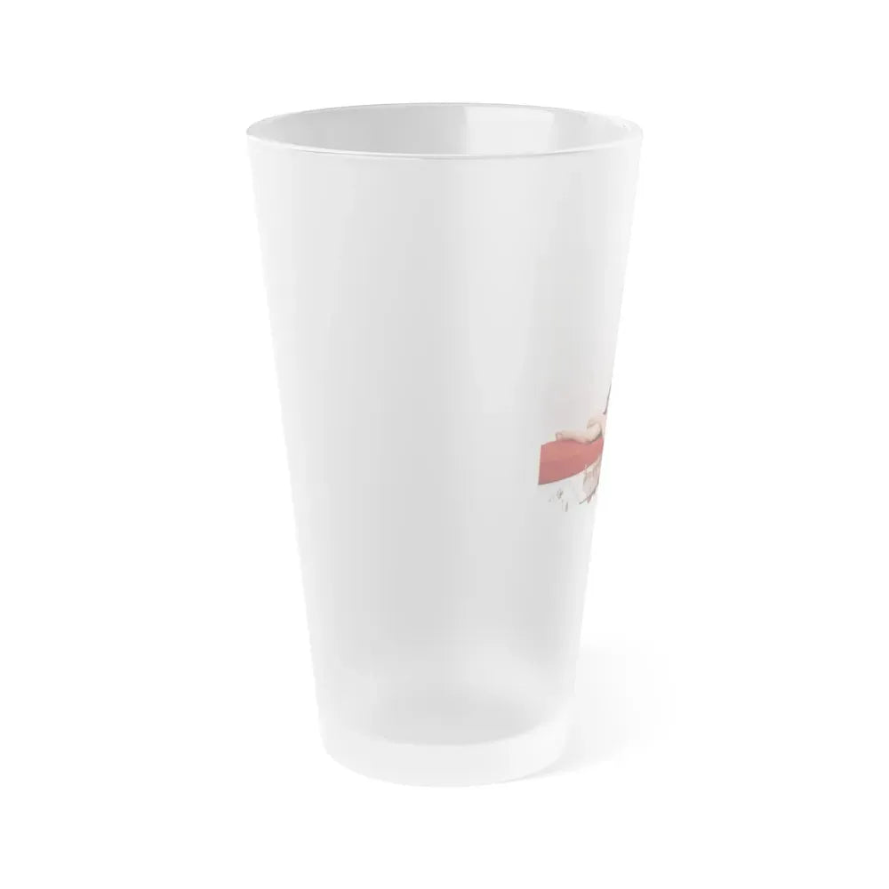Jayne Mansfield #204 (Vintage Female Icon) Frosted Pint Glass 16oz - Go Mug Yourself