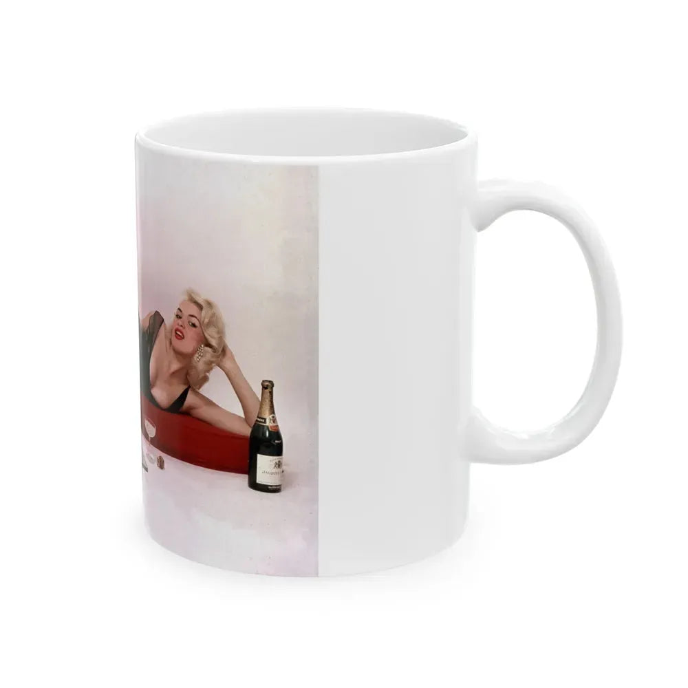Jayne Mansfield #204 (Vintage Female Icon) White Coffee Mug - Go Mug Yourself