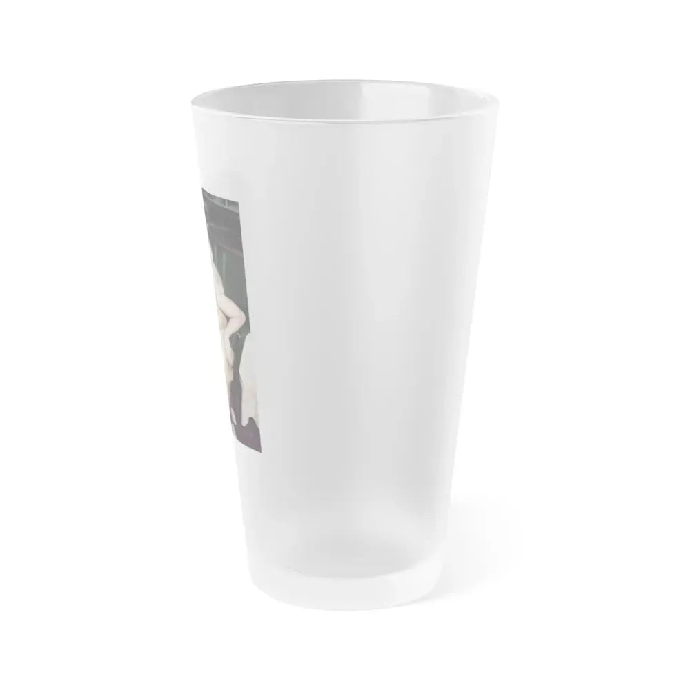 Jayne Mansfield #207 (Vintage Female Icon) Frosted Pint Glass 16oz - Go Mug Yourself