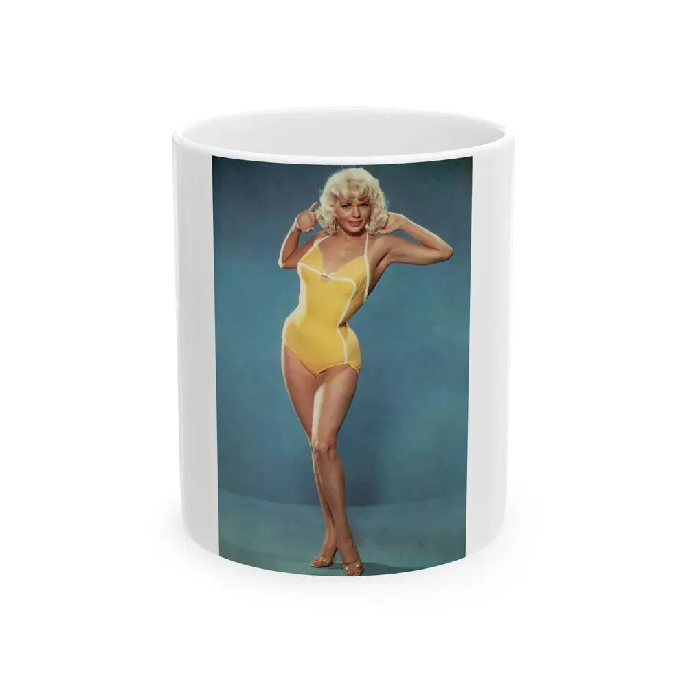 Jayne Mansfield #211 (Vintage Female Icon) White Coffee Mug 11oz - Go Mug Yourself