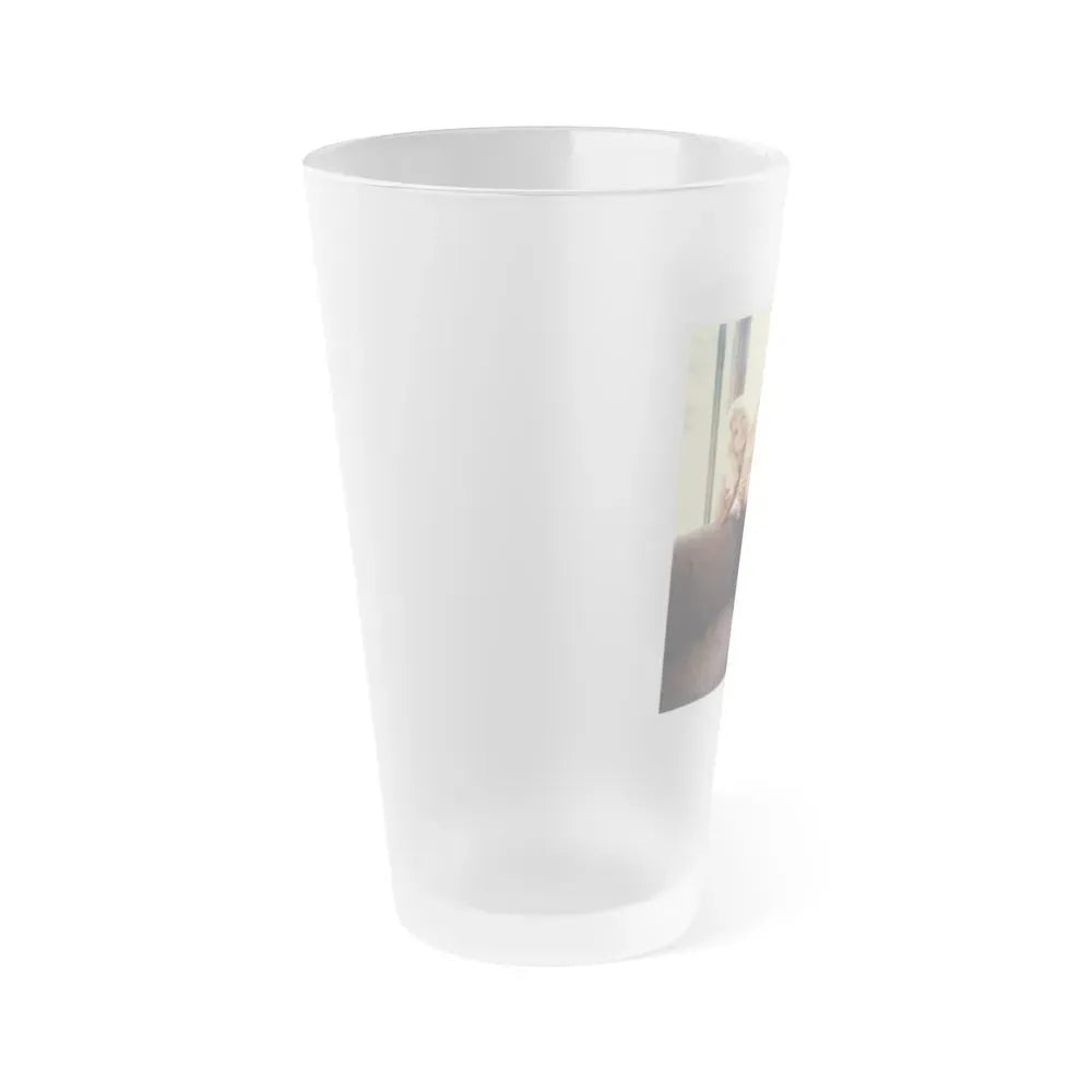 Jayne Mansfield #223 (Vintage Female Icon) Frosted Pint Glass 16oz - Go Mug Yourself