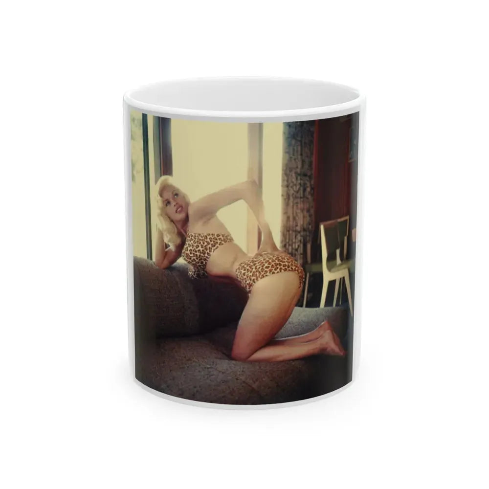 Jayne Mansfield #223 (Vintage Female Icon) White Coffee Mug 11oz - Go Mug Yourself