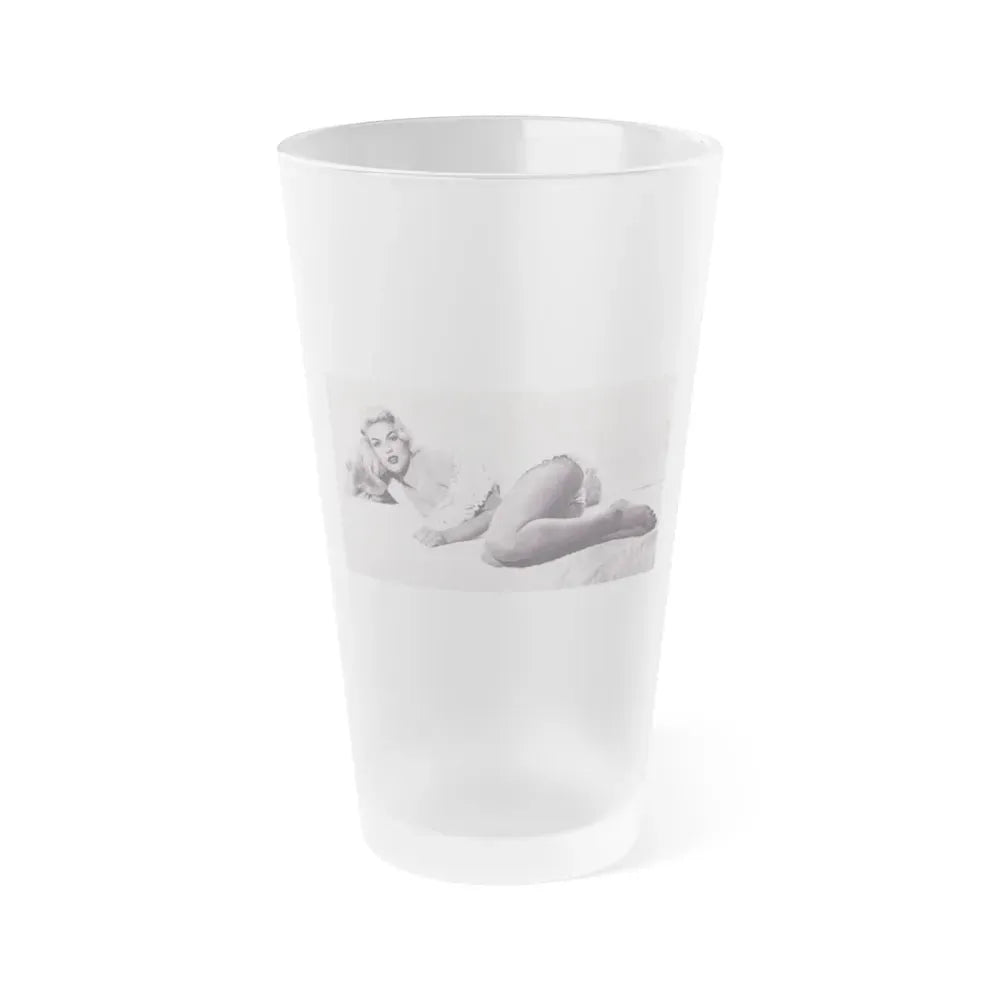 Jayne Mansfield #224 (Vintage Female Icon) Frosted Pint Glass 16oz 16oz Frosted - Go Mug Yourself
