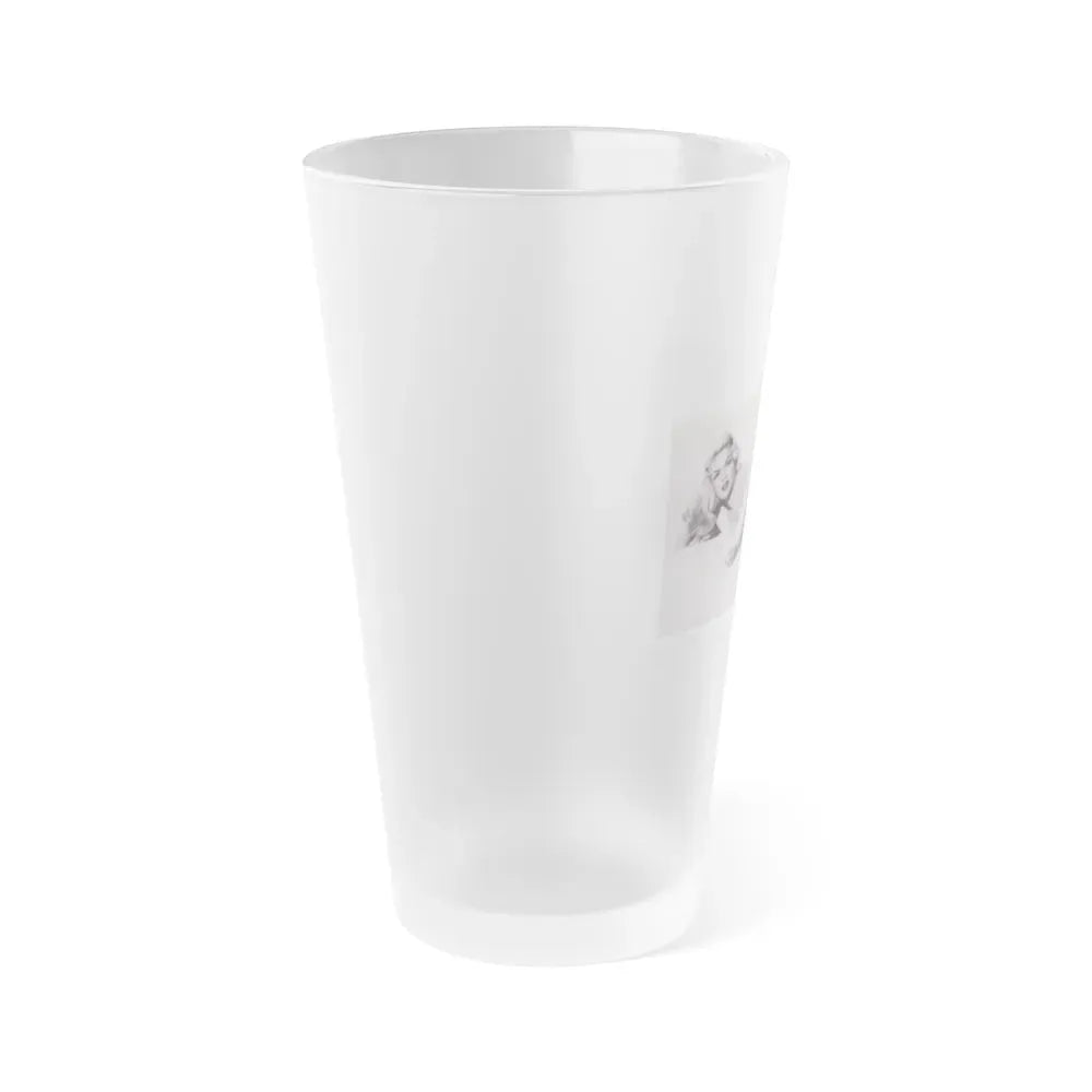 Jayne Mansfield #224 (Vintage Female Icon) Frosted Pint Glass 16oz - Go Mug Yourself