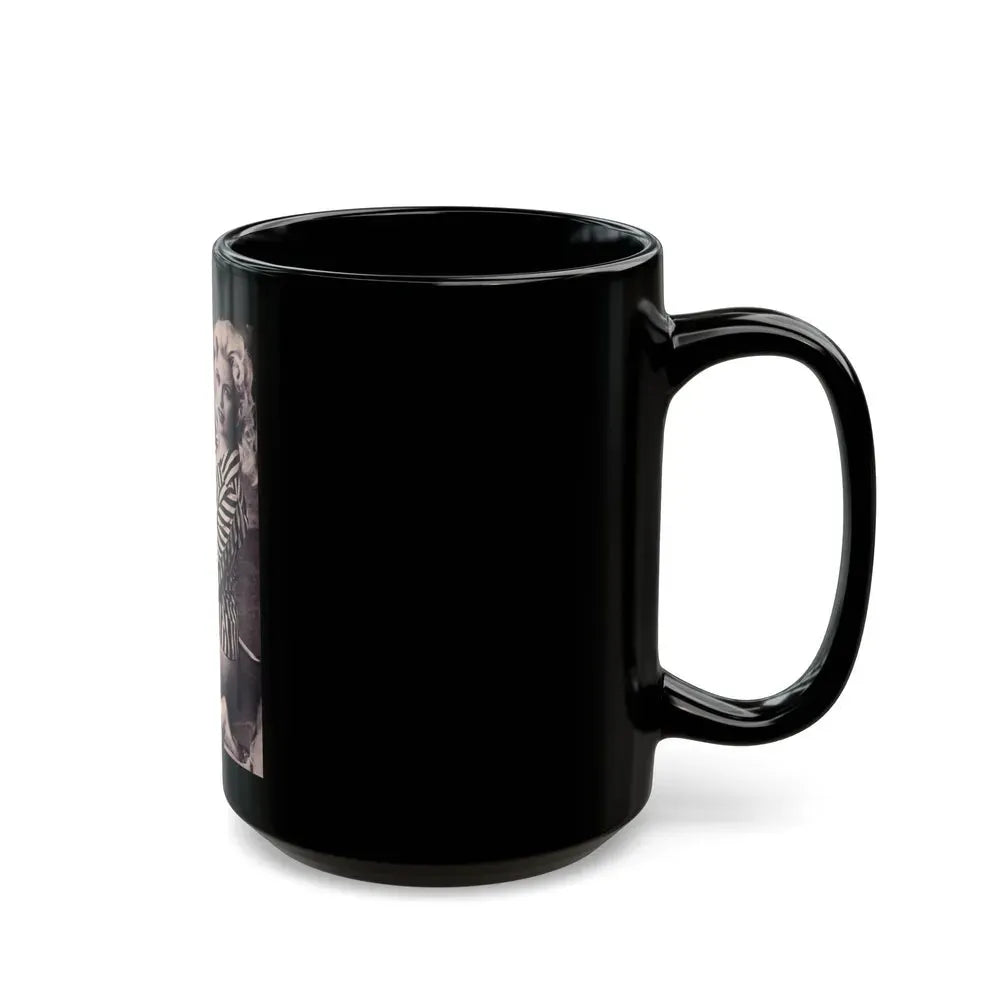 Jayne Mansfield #227 (Vintage Female Icon) Black Coffee Mug - Go Mug Yourself