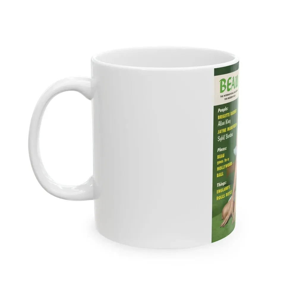 Jayne Mansfield #237 - Mag. Cover (Vintage Female Icon) White Coffee Mug - Go Mug Yourself