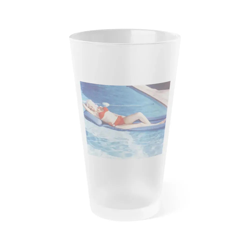 Jayne Mansfield #238 (Vintage Female Icon) Frosted Pint Glass 16oz 16oz Frosted - Go Mug Yourself