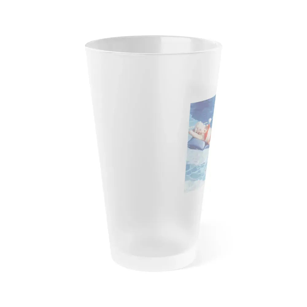 Jayne Mansfield #238 (Vintage Female Icon) Frosted Pint Glass 16oz - Go Mug Yourself