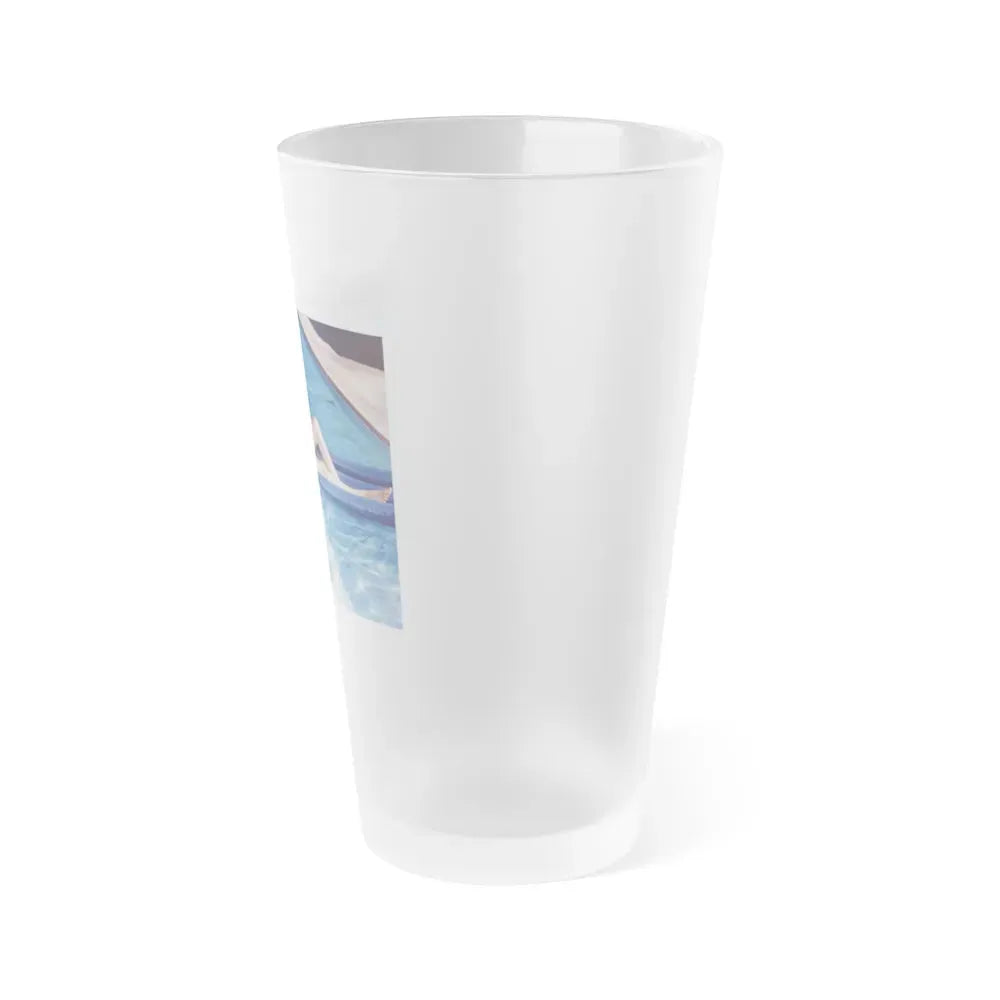 Jayne Mansfield #238 (Vintage Female Icon) Frosted Pint Glass 16oz - Go Mug Yourself