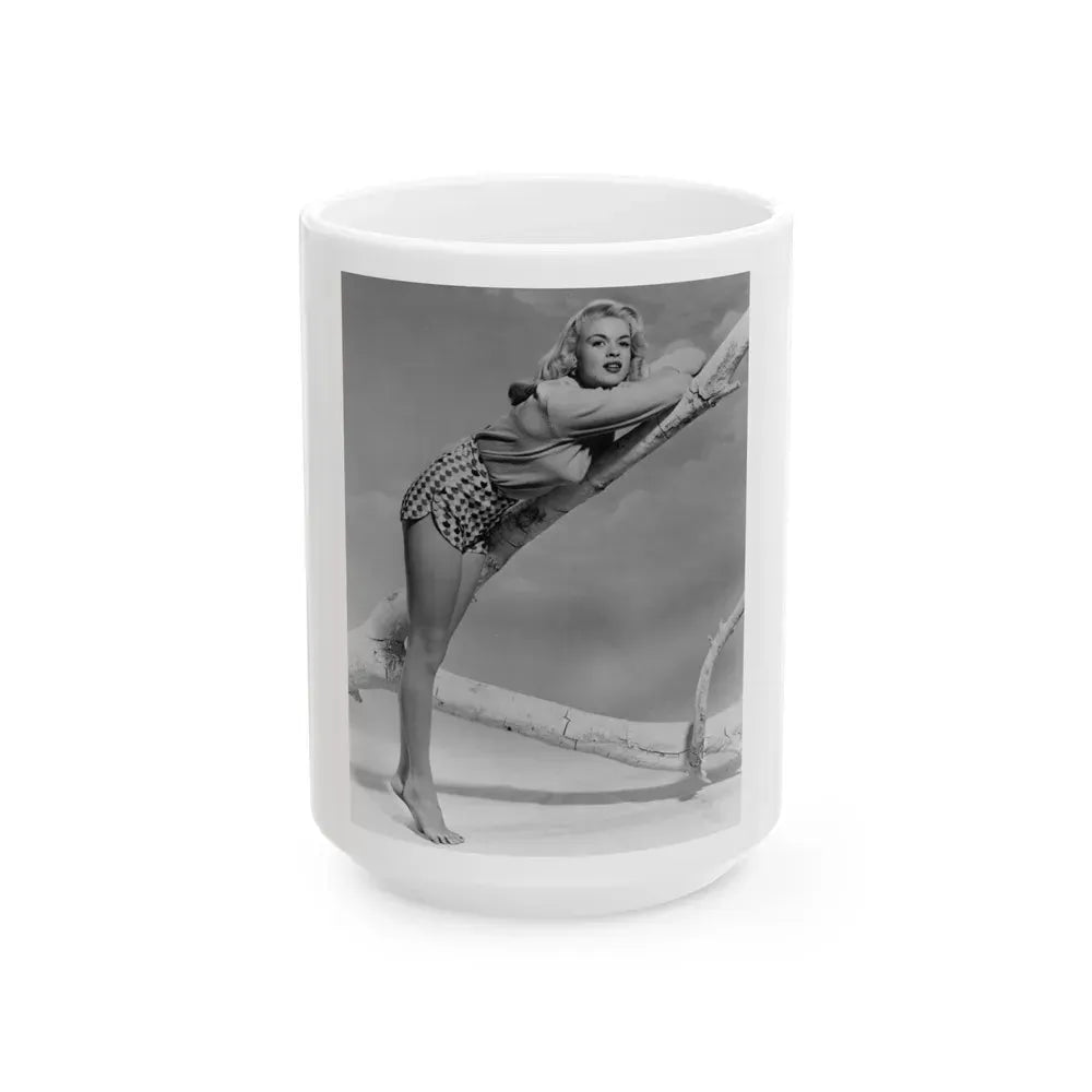 Jayne Mansfield #243 (Vintage Female Icon) White Coffee Mug 15oz - Go Mug Yourself
