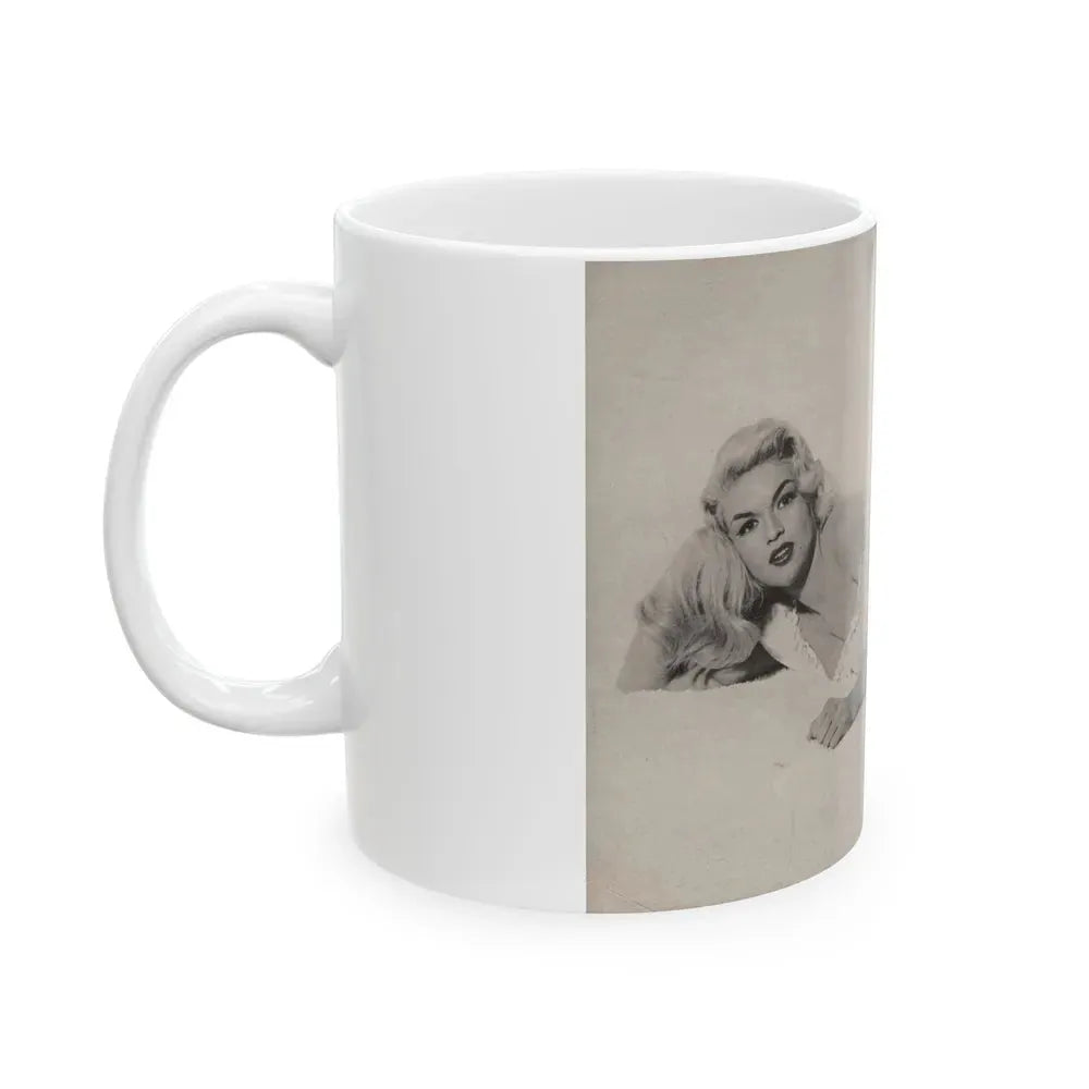 Jayne Mansfield #278 - JAYNE Pocket Magazine inside & Pages 1 (Vintage Female Icon) White Coffee Mug - Go Mug Yourself