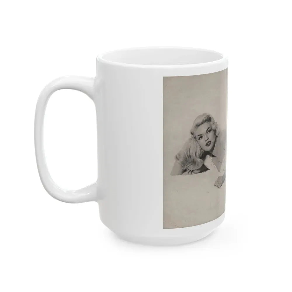 Jayne Mansfield #278 - JAYNE Pocket Magazine inside & Pages 1 (Vintage Female Icon) White Coffee Mug - Go Mug Yourself