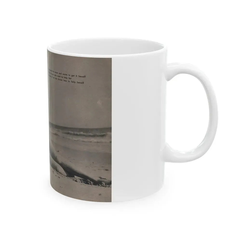 Jayne Mansfield #288 - JAYNE Pocket Magazine Pages 20 & 21 (Vintage Female Icon) White Coffee Mug - Go Mug Yourself