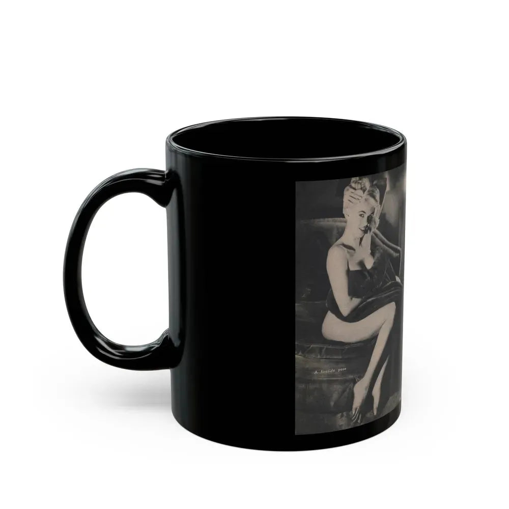 Jayne Mansfield #289 - JAYNE Pocket Magazine Pages 22 & 23 (Vintage Female Icon) Black Coffee Mug - Go Mug Yourself