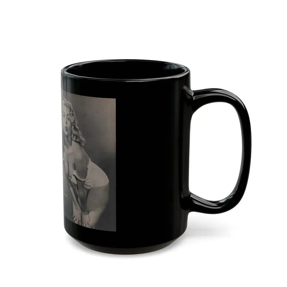 Jayne Mansfield #291 - JAYNE Pocket Magazine Pages 26 & 27 (Vintage Female Icon) Black Coffee Mug - Go Mug Yourself