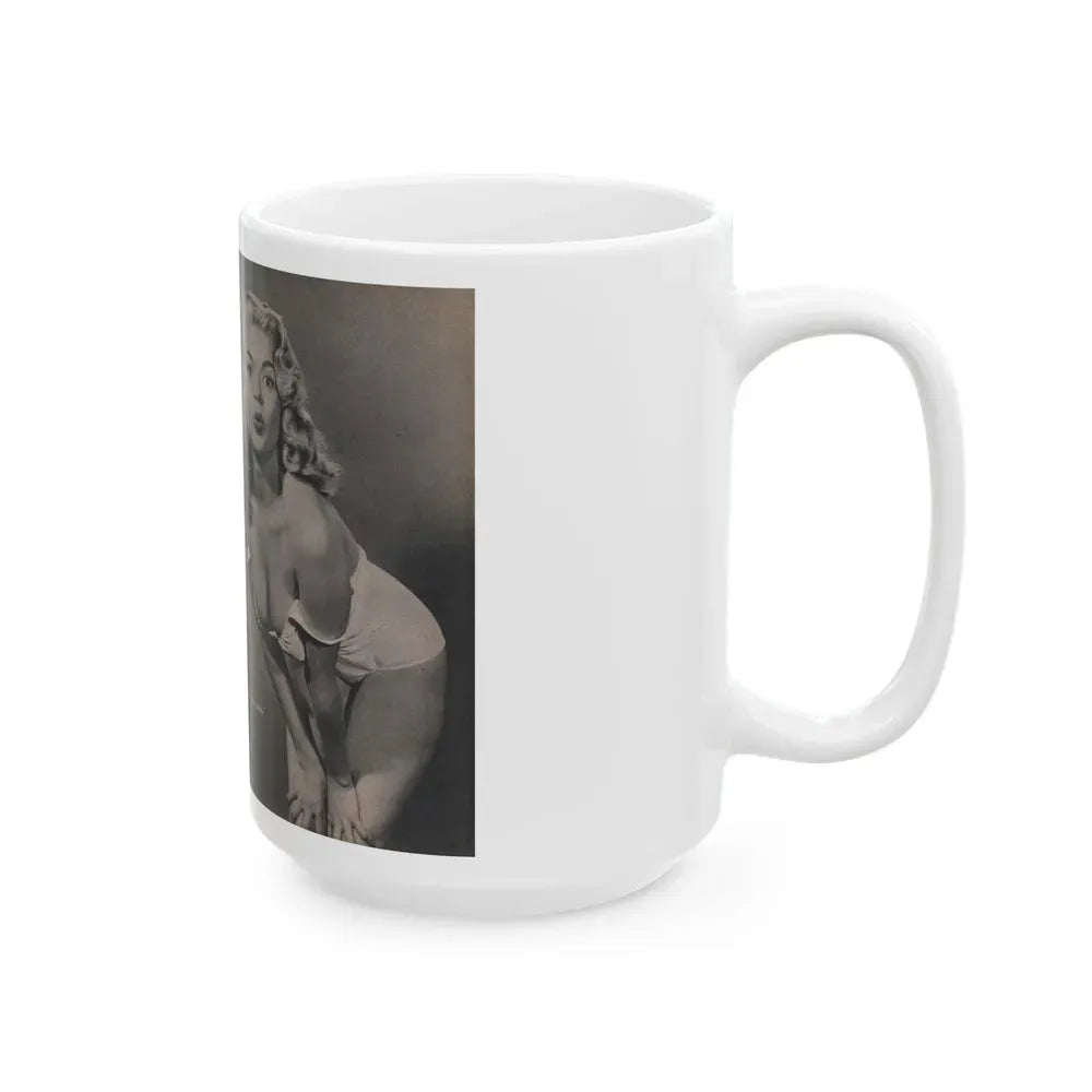 Jayne Mansfield #291 - JAYNE Pocket Magazine Pages 26 & 27 (Vintage Female Icon) White Coffee Mug - Go Mug Yourself
