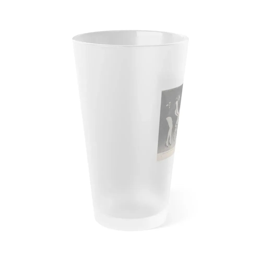 Jayne Mansfield #292 - JAYNE Pocket Magazine Pages 28 & 29 (Vintage Female Icon) Frosted Pint Glass 16oz - Go Mug Yourself
