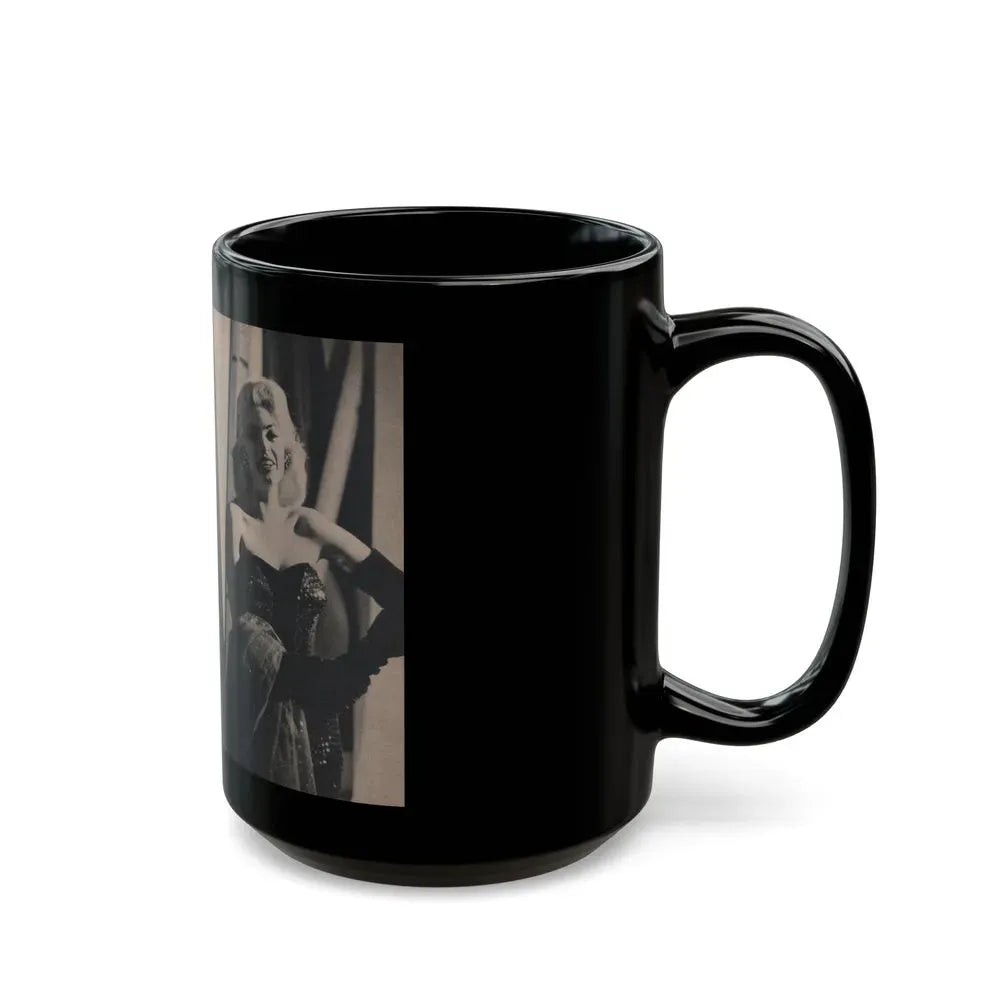 Jayne Mansfield #298 - JAYNE Pocket Magazine Pages 40 & 41 (Vintage Female Icon) Black Coffee Mug - Go Mug Yourself