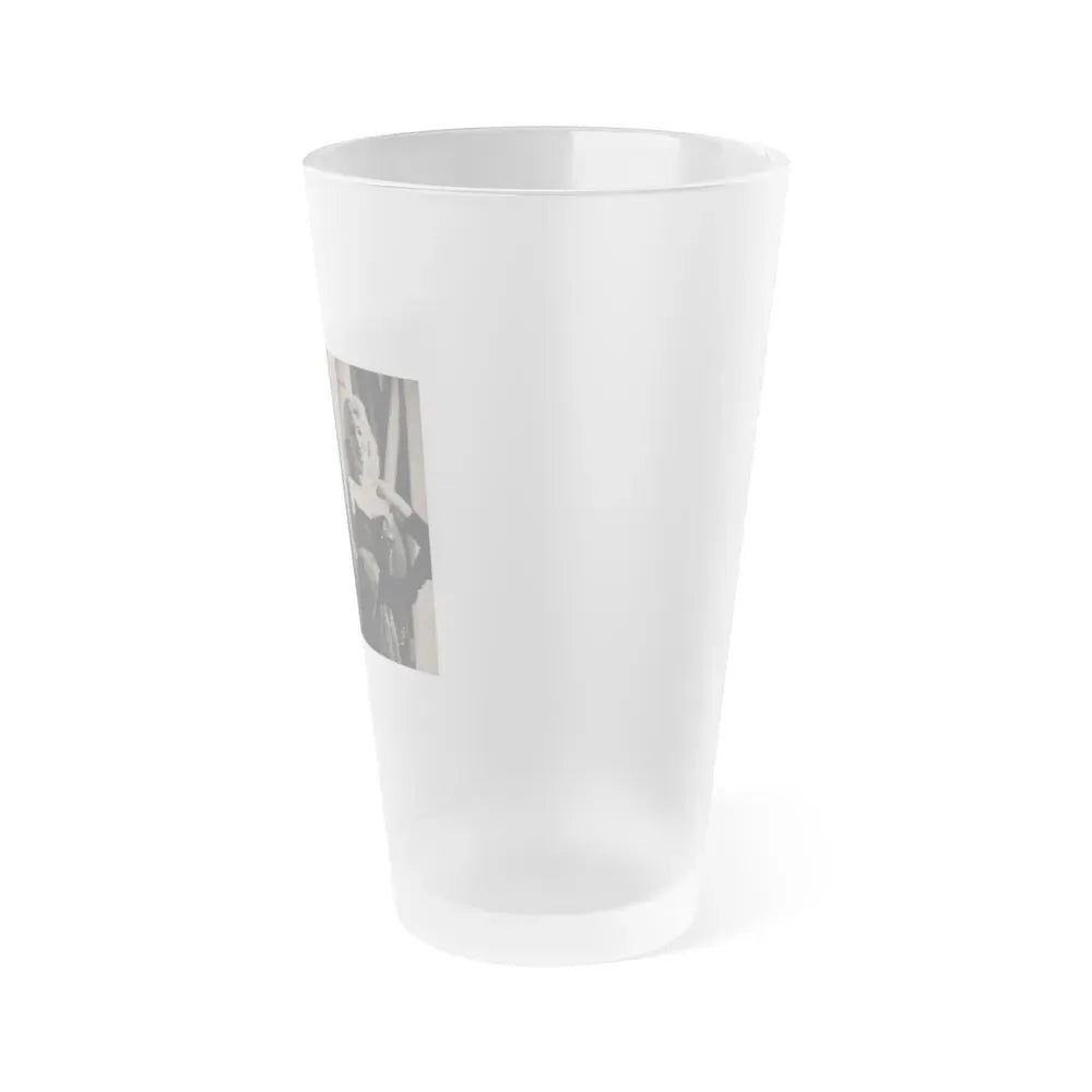 Jayne Mansfield #298 - JAYNE Pocket Magazine Pages 40 & 41 (Vintage Female Icon) Frosted Pint Glass 16oz - Go Mug Yourself