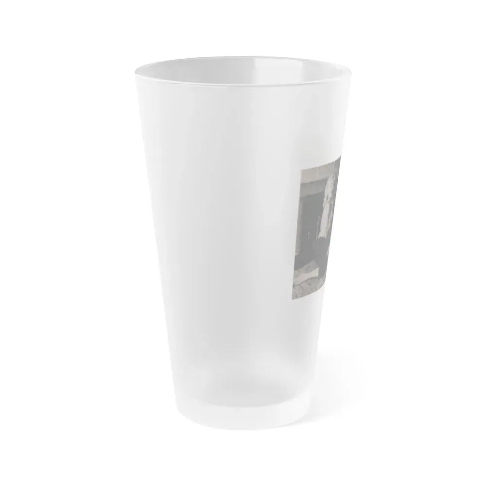Jayne Mansfield #300 - JAYNE Pocket Magazine Pages 44 & 45 (Vintage Female Icon) Frosted Pint Glass 16oz - Go Mug Yourself