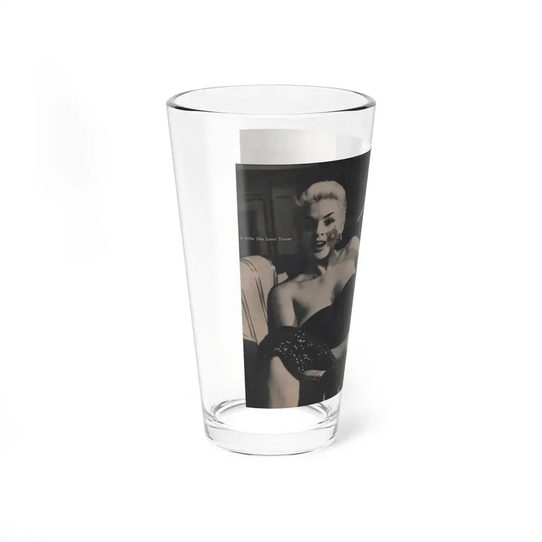 Jayne Mansfield #307 - JAYNE Pocket Magazine Pages 58 & 59 (Vintage Female Icon) Pint Glass 16oz - Go Mug Yourself
