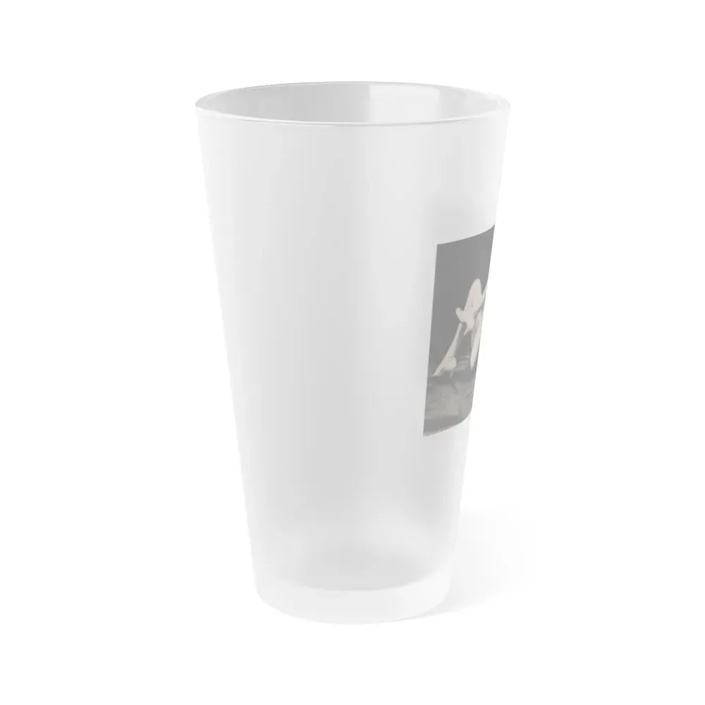 Jayne Mansfield #309 - JAYNE Pocket Magazine Pages 62 & 63 (Vintage Female Icon) Frosted Pint Glass 16oz - Go Mug Yourself