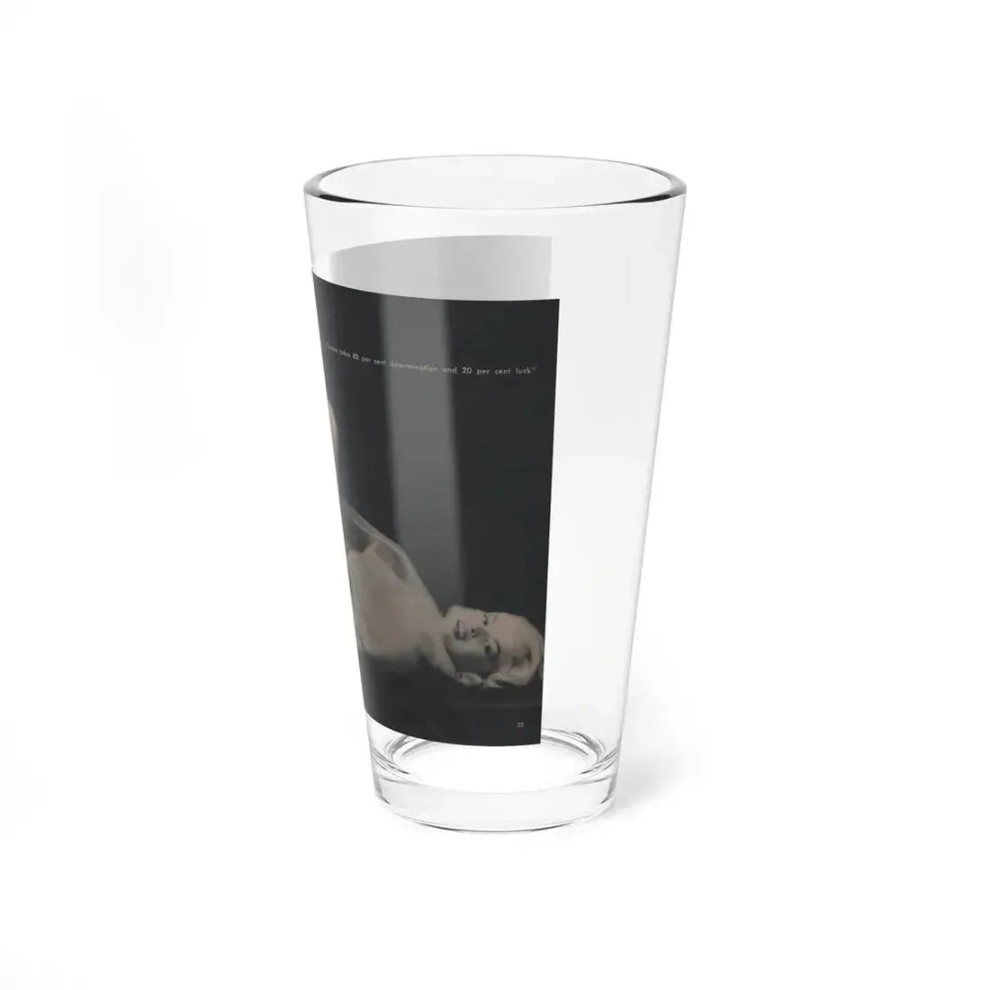 Jayne Mansfield #309 - JAYNE Pocket Magazine Pages 62 & 63 (Vintage Female Icon) Pint Glass 16oz - Go Mug Yourself