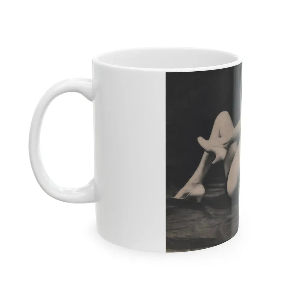 Jayne Mansfield #309 - JAYNE Pocket Magazine Pages 62 & 63 (Vintage Female Icon) White Coffee Mug - Go Mug Yourself