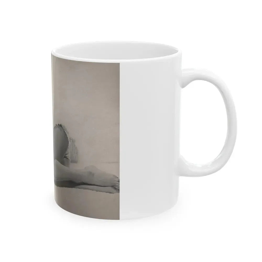 Jayne Mansfield #312 - JAYNE Pocket Magazine Pages 68 & 69 (Vintage Female Icon) White Coffee Mug - Go Mug Yourself
