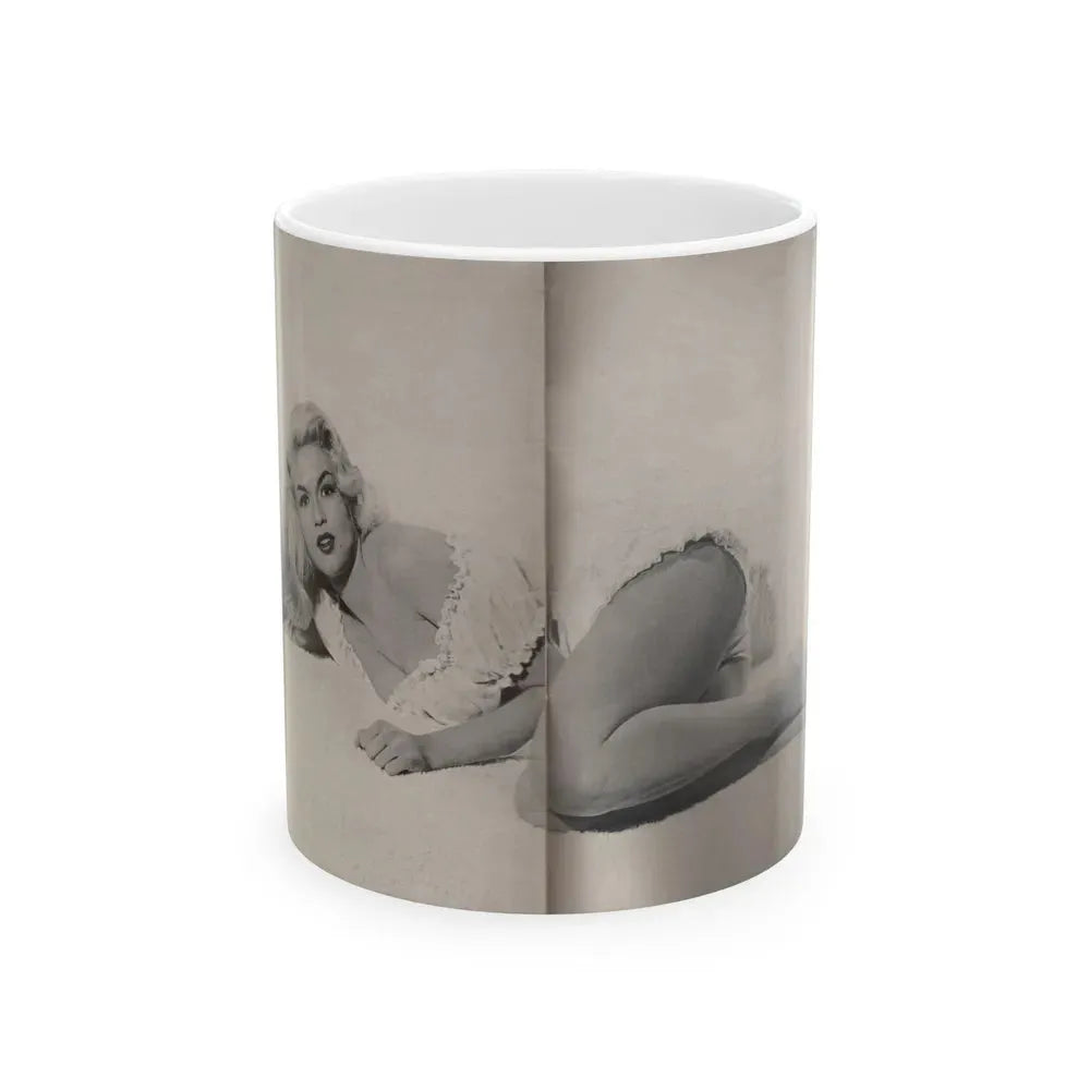 Jayne Mansfield #313 - JAYNE Pocket Magazine Joined (Vintage Female Icon) White Coffee Mug 11oz - Go Mug Yourself