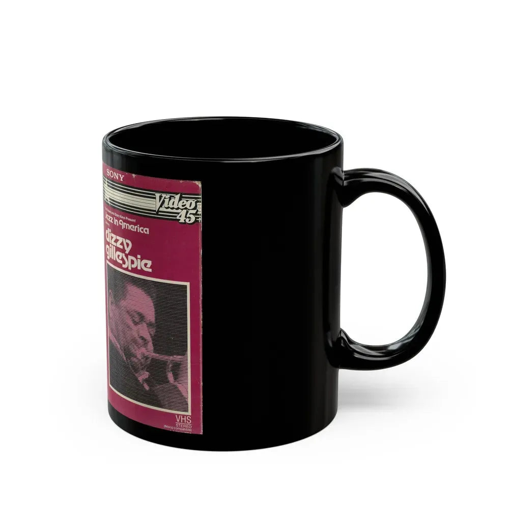 JAZZ IN AMERICA STARRING DIZZY GILLESPIE (VHS COVER) - Black Coffee Mug - Go Mug Yourself