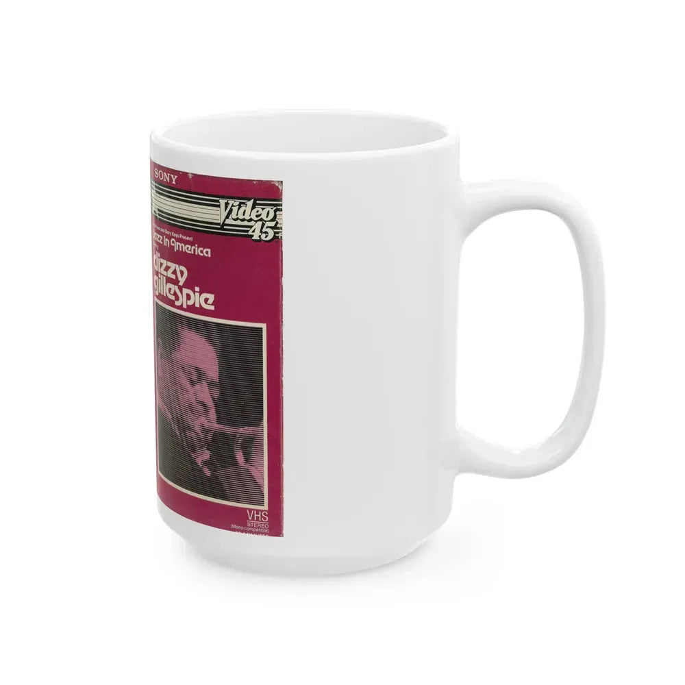 JAZZ IN AMERICA STARRING DIZZY GILLESPIE (VHS COVER) - White Coffee Mug - Go Mug Yourself