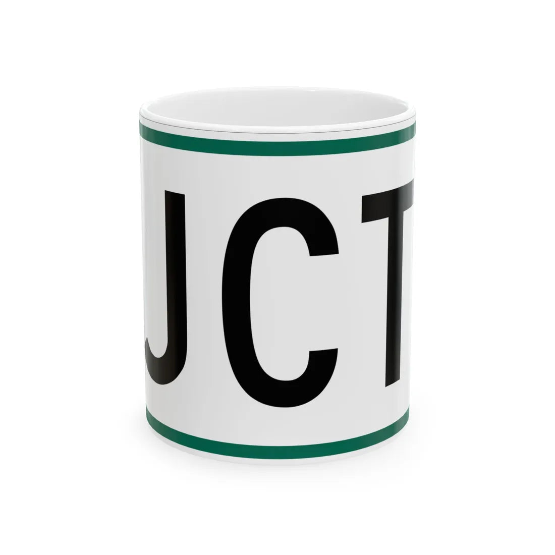 Jct plate South Dakota (South Dakota) (Road Sign) White Coffee Mug 11oz - Go Mug Yourself
