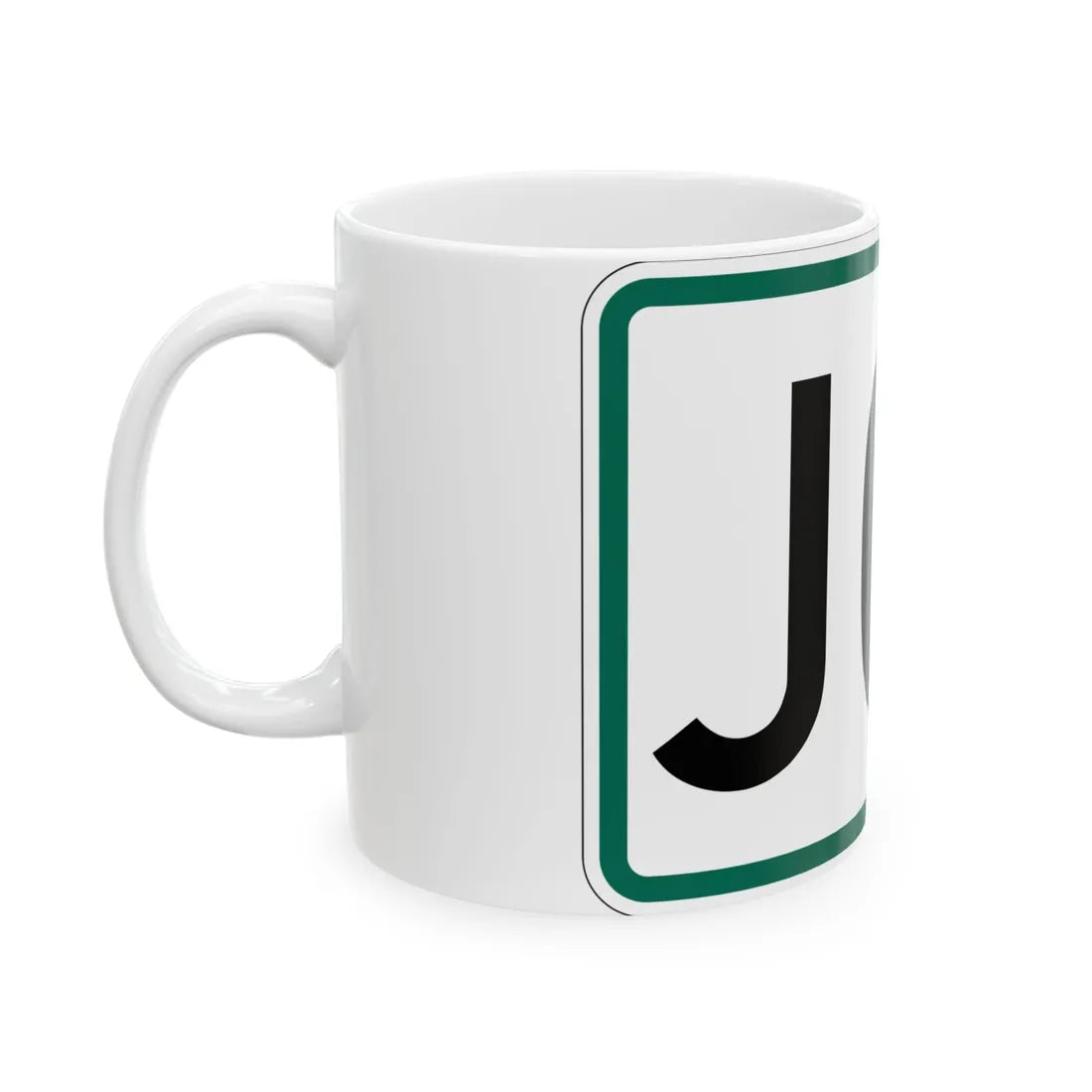 Jct plate South Dakota (South Dakota) (Road Sign) White Coffee Mug - Go Mug Yourself
