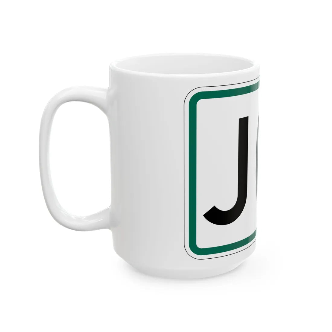 Jct plate South Dakota (South Dakota) (Road Sign) White Coffee Mug - Go Mug Yourself